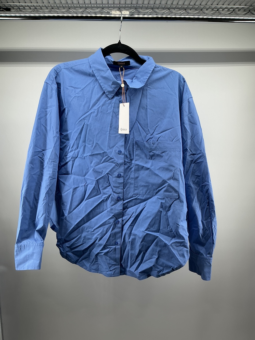 100% Organic Cotton Poplin Long Sleeve Boyfriend Shirt